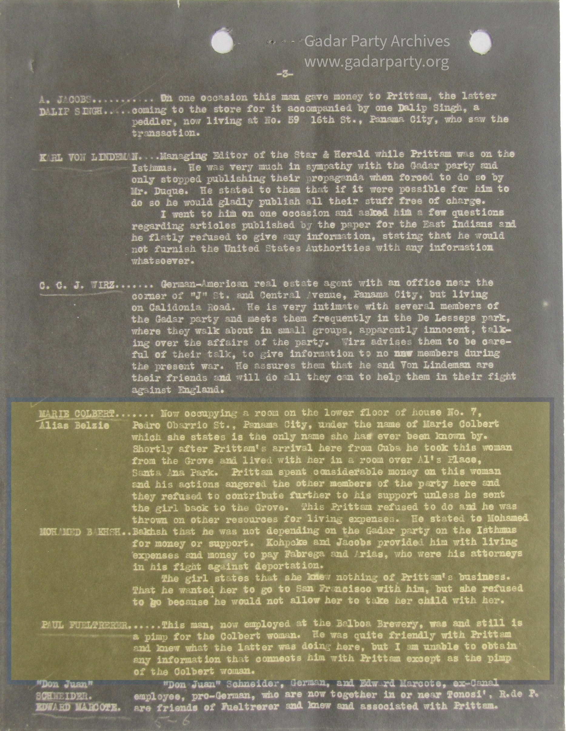 Bhagwan Singh Gyanee: The Panama Files